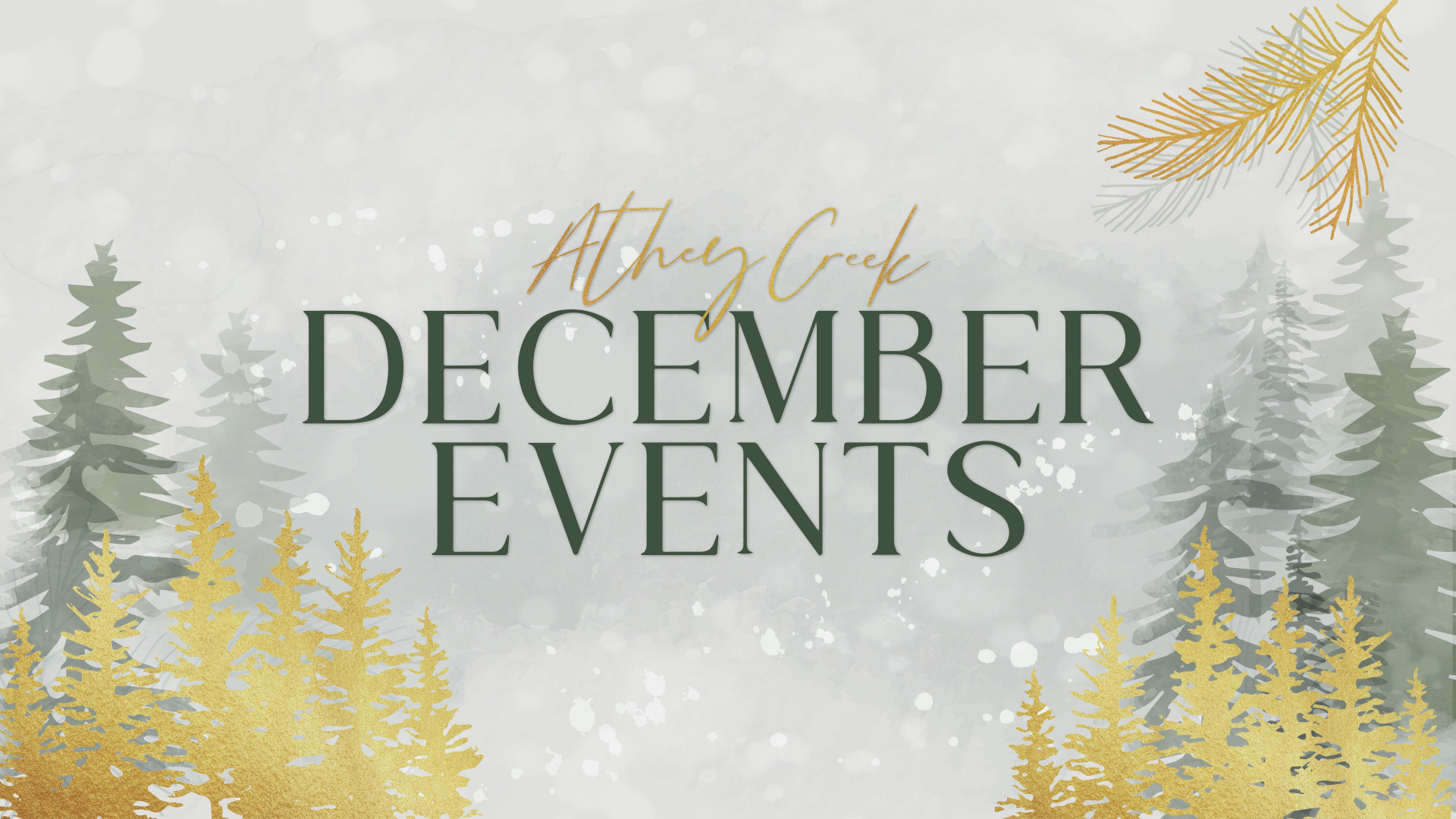 Poster for December Events