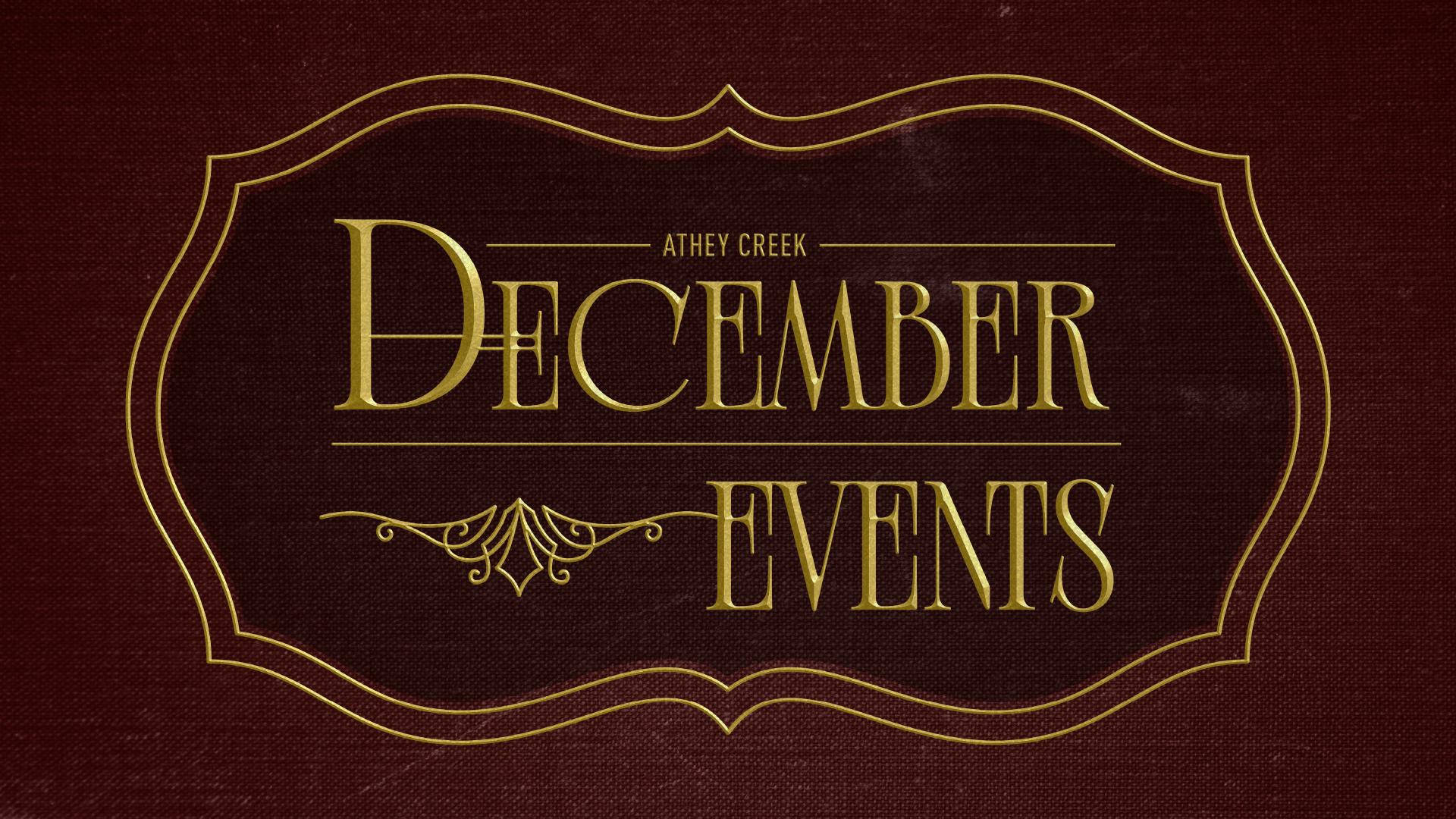 Poster for December Events