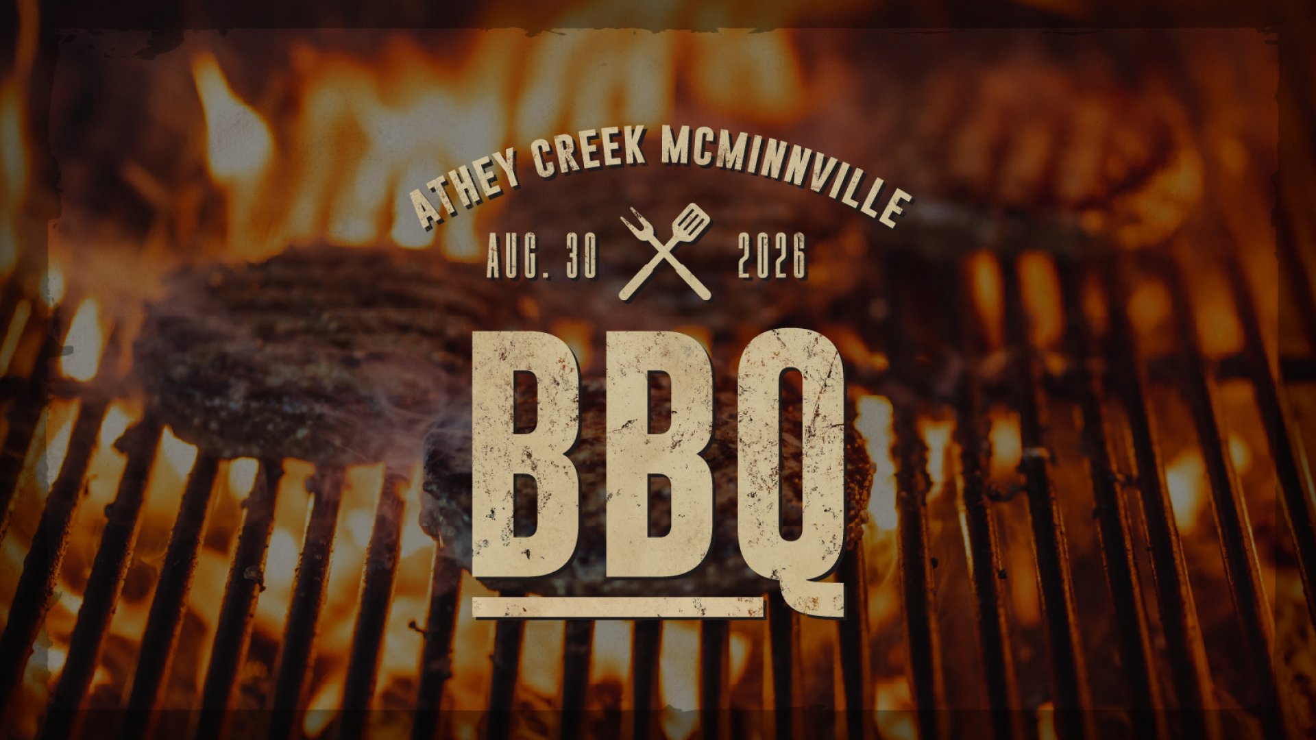 Poster for McMinnville Campus BBQ
