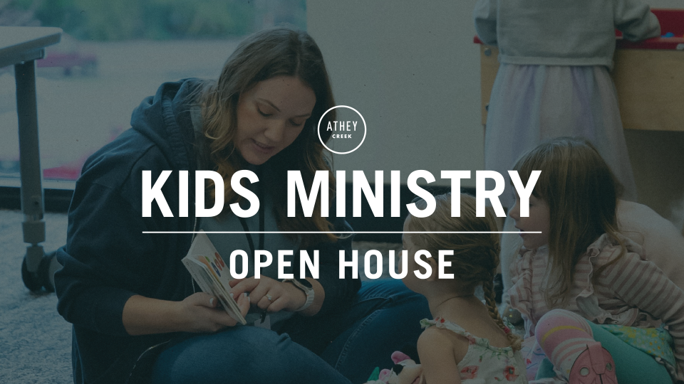 Poster forKids Ministry Open House