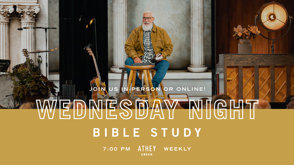 Poster forWednesday Night Bible Study