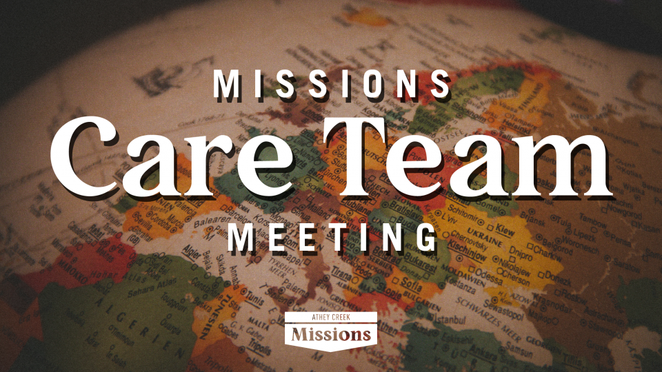 Poster forMission Care Team Meeting