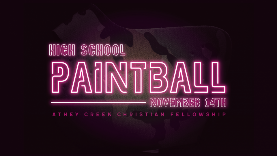 Poster forHigh School Paintball